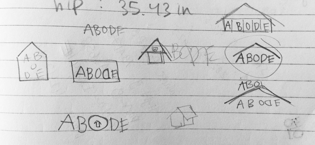 Abode logo sketches